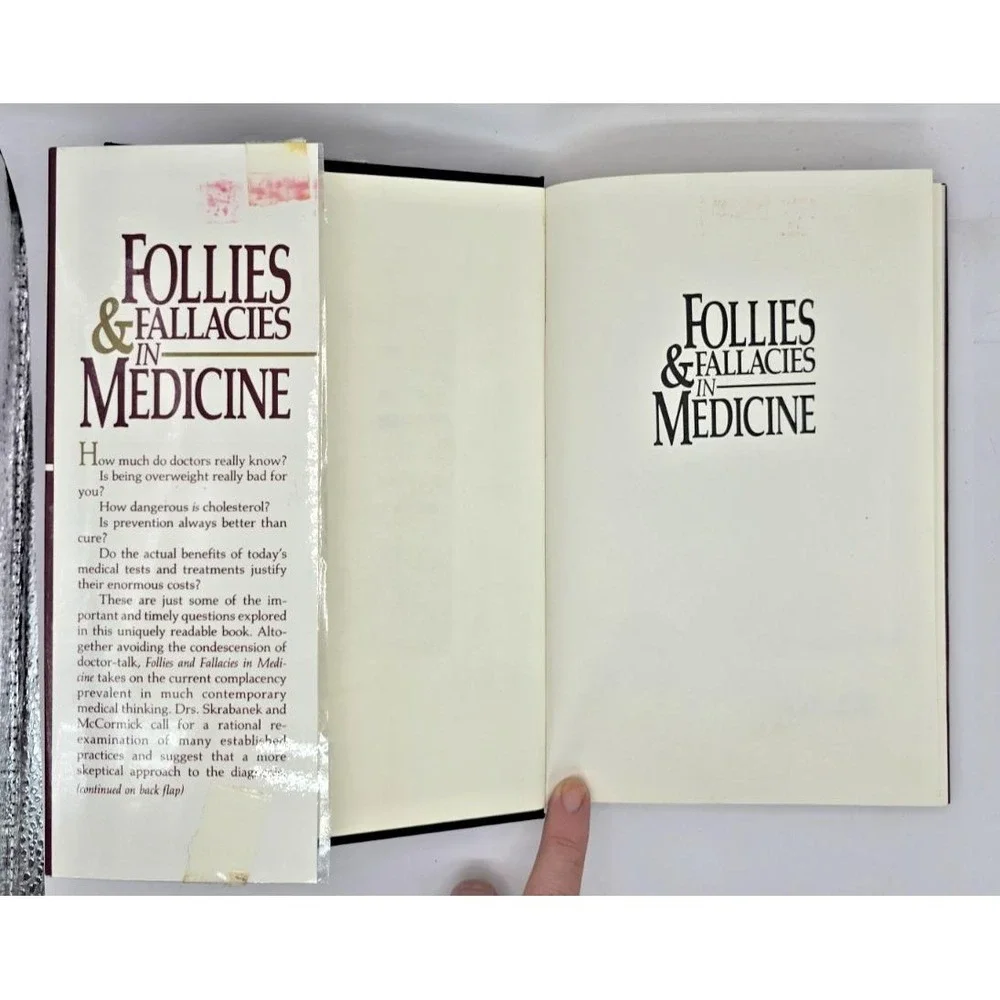 Follies & Fallacies in‎ Medicine by Petr Skrabanek James McCormick 1990 HC/DJ